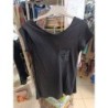 tshirt manches courtes noir dentelle et neouds dos