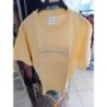 Tshirt souvenir san Antonio texas jaune pastel broderie florale et strass taille M