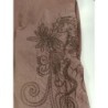 pantacourt marron broderies jacquline riu taille 42
