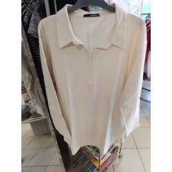 polo manches longues blanc...