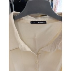 polo manches longues blanc cassé