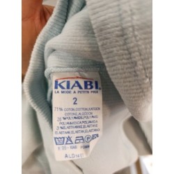 haut  vintage en velours cotelé elastique bleu ciel taille 2 
