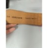 ceinture orange vintage élastique et cuir