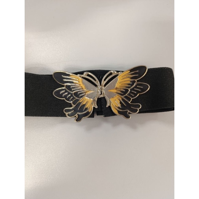 ceinture noire vintage élégant papillon 