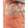 foulard écharpe en soie vintage rose et gris signé
