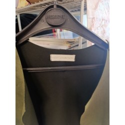 veste peau de pêche kaki et cuir simili noir taille 38 