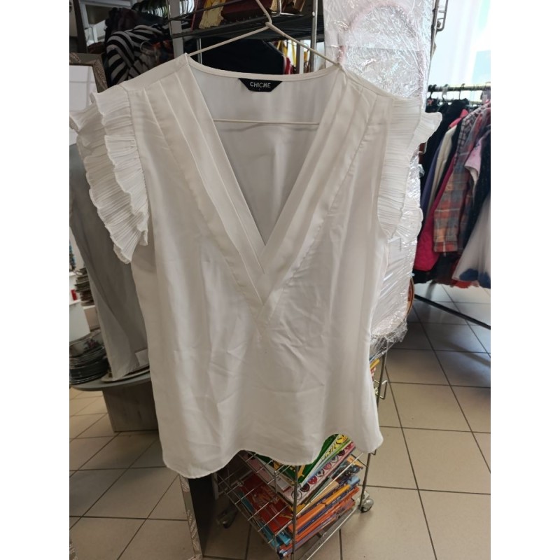 tunique sans manches grand V chic me taille L