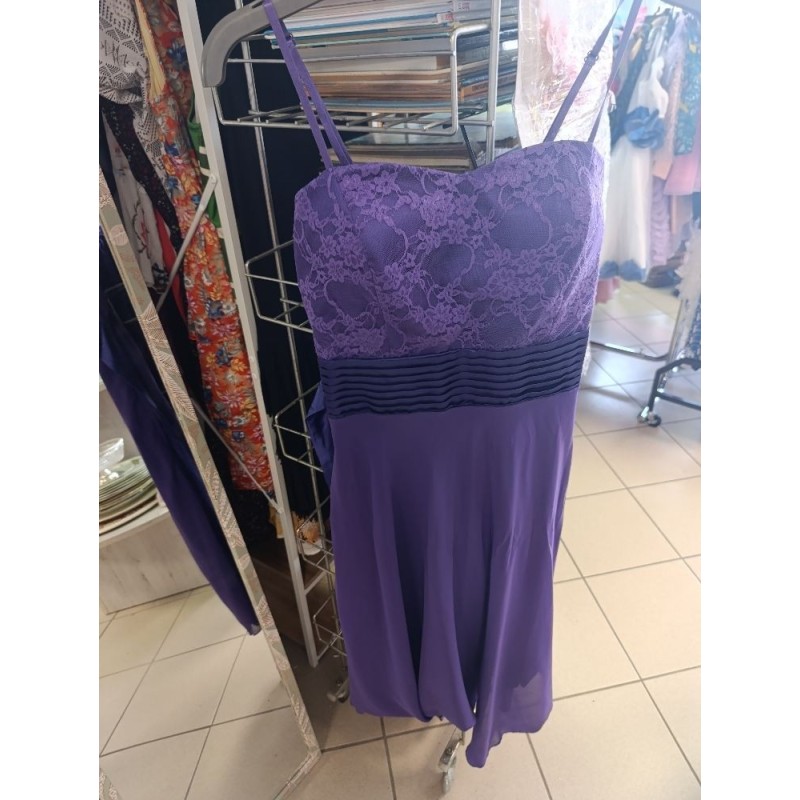 robe violette bretelles chic taille 1 