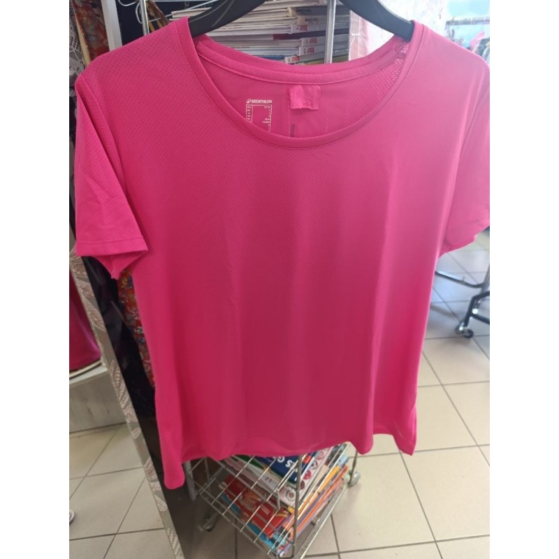 tshirt fushia sport deathlon taille L