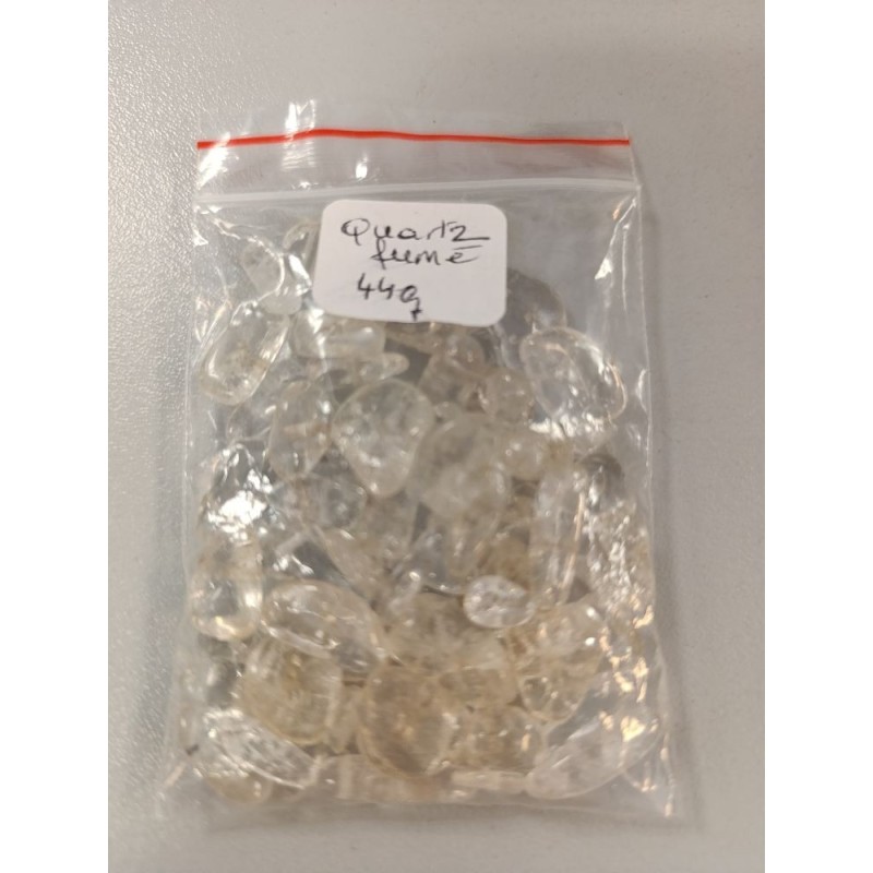perles en quartz fumé 42 g ou 64 pièces