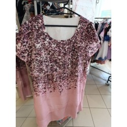 robe rose manches courtes...