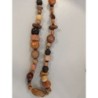 collier en bois vintage