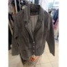 veste en jeans gris strass taille 46 