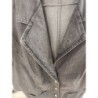 veste en jeans gris strass taille 46 