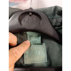 Veste en simili cuir verte taille 46 Mona