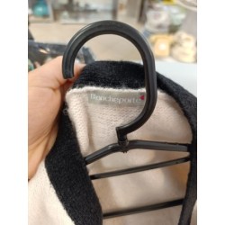 gilet crème et noir chic vintage taille 46/48 blancheporte