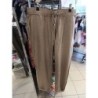 pantalon d'été beige bordure brillante Elora taille 44