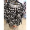 tshirt manches longues motif pieds de poule taille 50