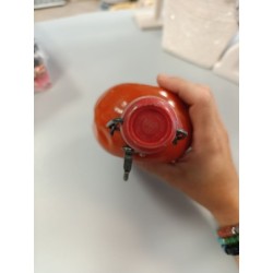 gourde aluminium orange vintage randonnée 1L 