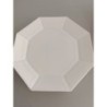 assiette octogonale blanche octime