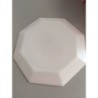 assiette octogonale blanche octime