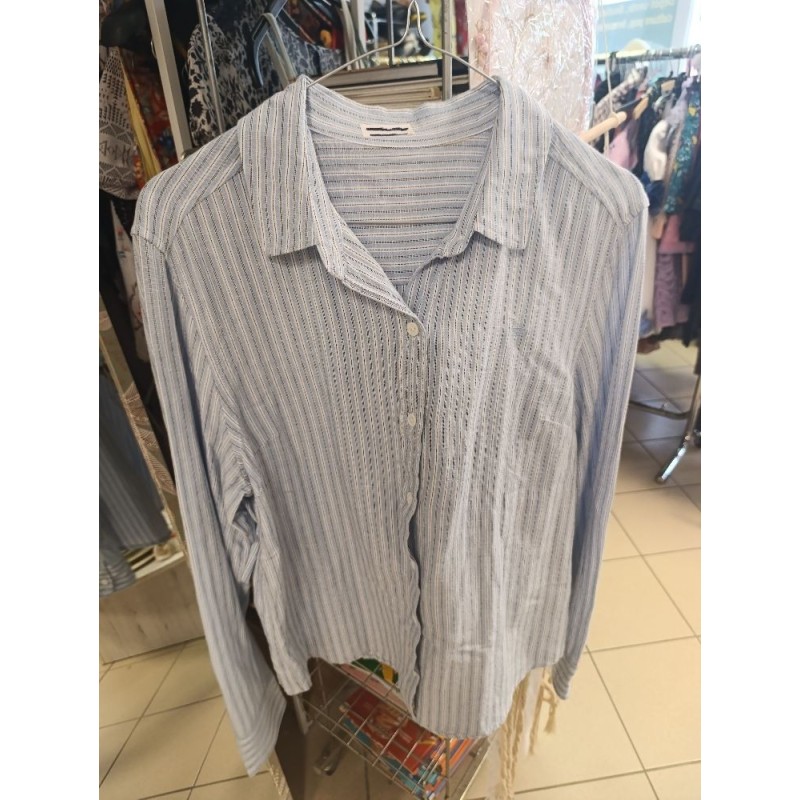 chemisier léger bleu clair fines rayures Levis taille M
