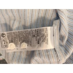 chemisier léger bleu clair fines rayures Levis taille M