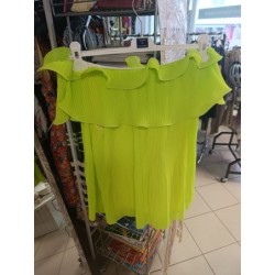 haut épaules dénudés fluo...