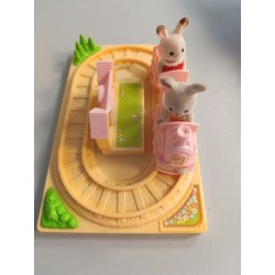 train et petits lapins sylvanians families set 5230