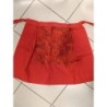 1/2 tablier vintage rouge orangé