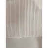 foulard forme écharpe blanc rayures  transparent 