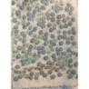 foulard vintage forme écharpe couleur jeans petites fleurs