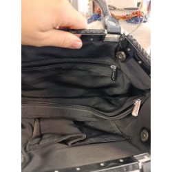 sac à main noir brillant Ludivine