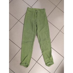 pantalon en lin vert clair...