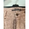 pantalon rose clair effet dentelle garcia taille 38