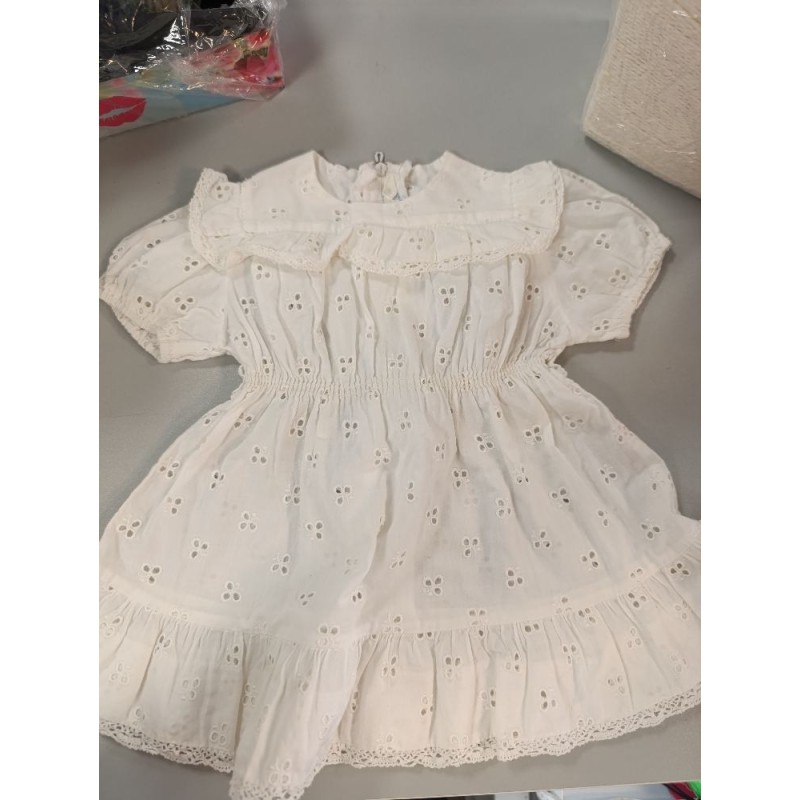 robe blanche broderie anglaise 3/6 mois
