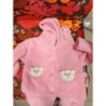 ensemble salopette sweat chausson polaire 6/ 9 mois
