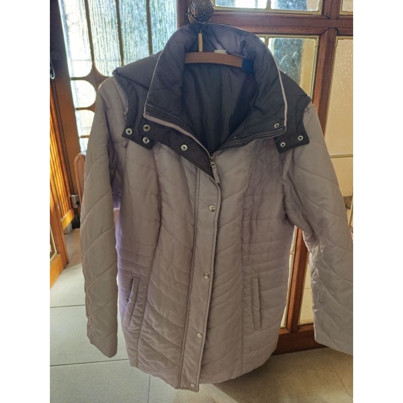 doudoune fin lila et grise taille 46