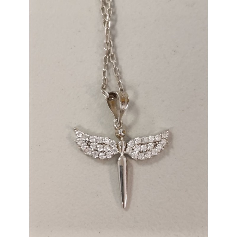 collier ange épée argent azuline