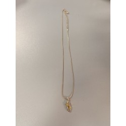 collier fantaisie pendentif ovale