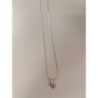 collier avec pendentif vintage petits strass bleus