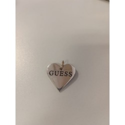 pendentif guess coeur argenté