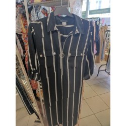 robe manches 3/4 noire et...