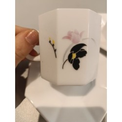 tasse + soucoupe octogonale arcopal anais unité