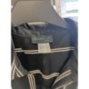 robe manches 3/4 noire et blanches rayures taille 46