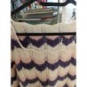 pull col bateau tricoté main macramé pastel grande taille
