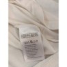 tshirt manches longues blanc bordures fleuris Damart taille 46/48