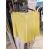 pull fin jaune bordure strass Christine Laure taille 42