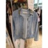 veste en jeans taille M col clouté