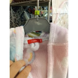 robe de chambre polaire motif arc en ciel 4 ans